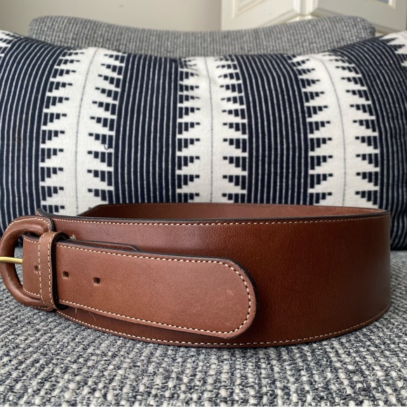 Lauren Ralph Lauren Leather Saddle Belt - Picture 3 of 17